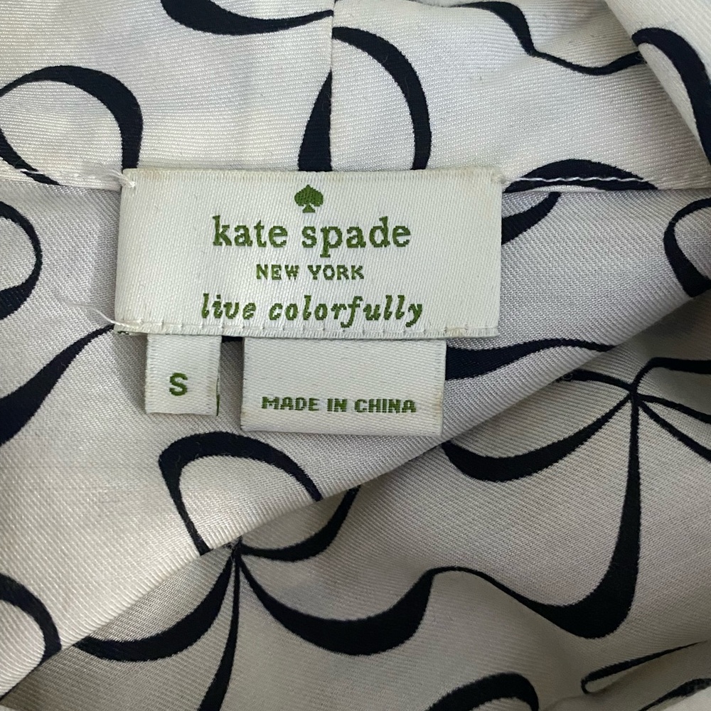 Kate Spade Small Lita Neck Bow Blouse - Picture 7 of 8